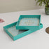 Floral Wooden Serving Tray Set of 2